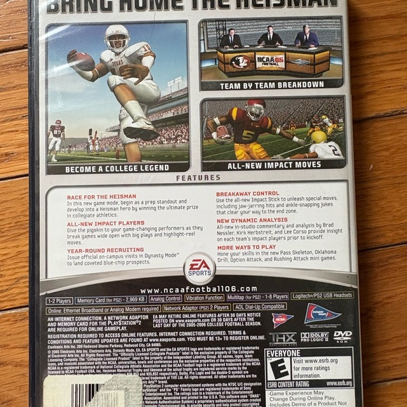 PlayStation 2 EA Sports NCAA 06 Football Video GameGame - Picture 4 of 4